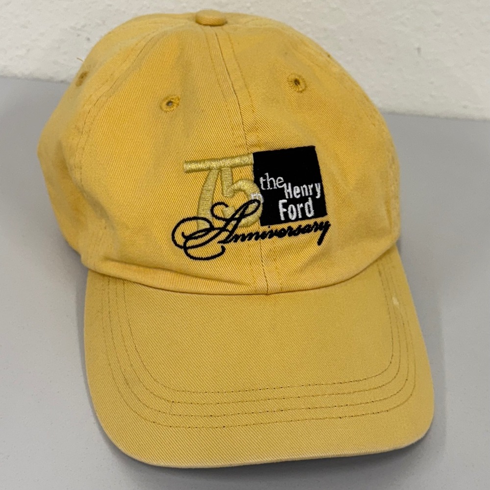 Henry Ford Anniversary Hat Baseball Cap‎ Adjustable Yellow